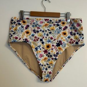 High Rise Floral Bikini Bottom - Old Navy